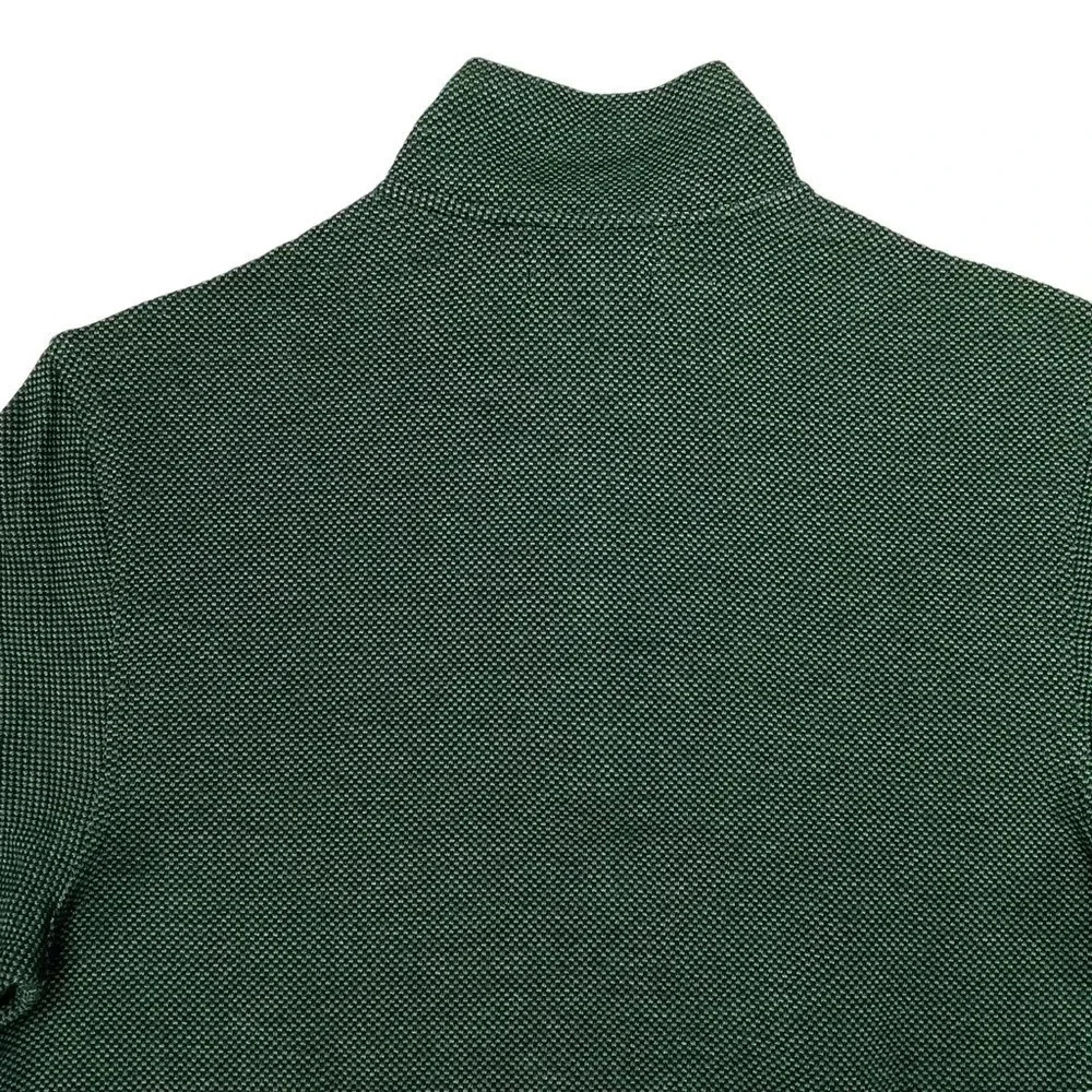 Tasso Elba 1/4 Zip Green Cotton Blend Mens Sweater Size Small - Picture 6 of 9